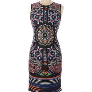 Clover Canyon stained glass print dress, size Medium